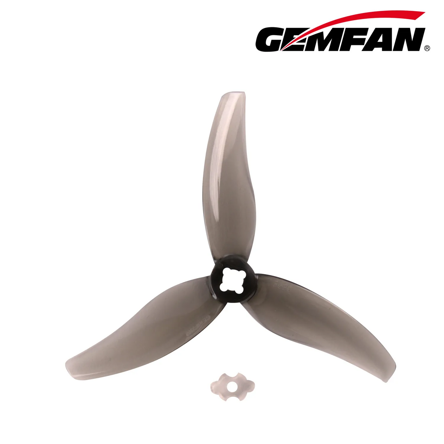 11637 1 propellers gemfan hurricane 3630 3 pc durable 1 5mm m5 adapter clear gray 2ccw 2cw