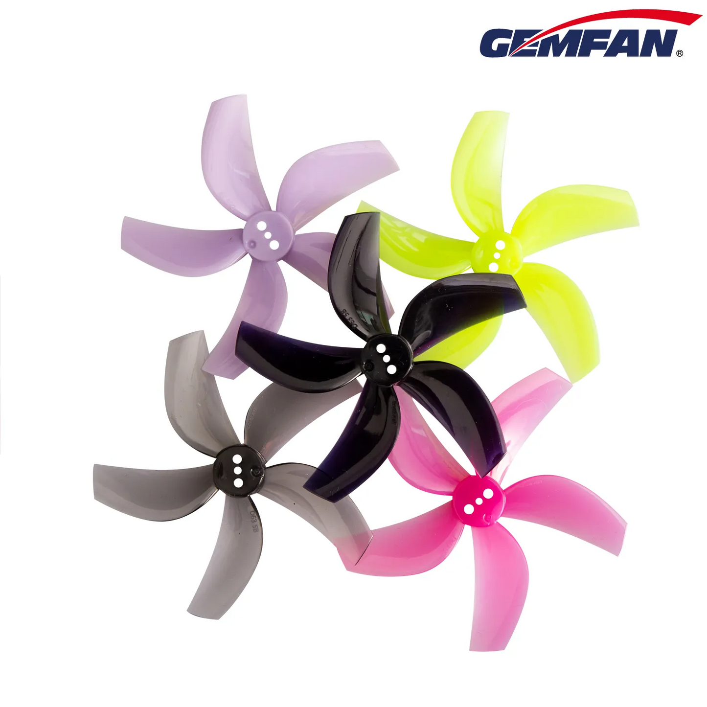 11820 3 propellers gemfan ducted d63 5 2 5inch pc t mount 1 5mm clear gray 4ccw 4cw