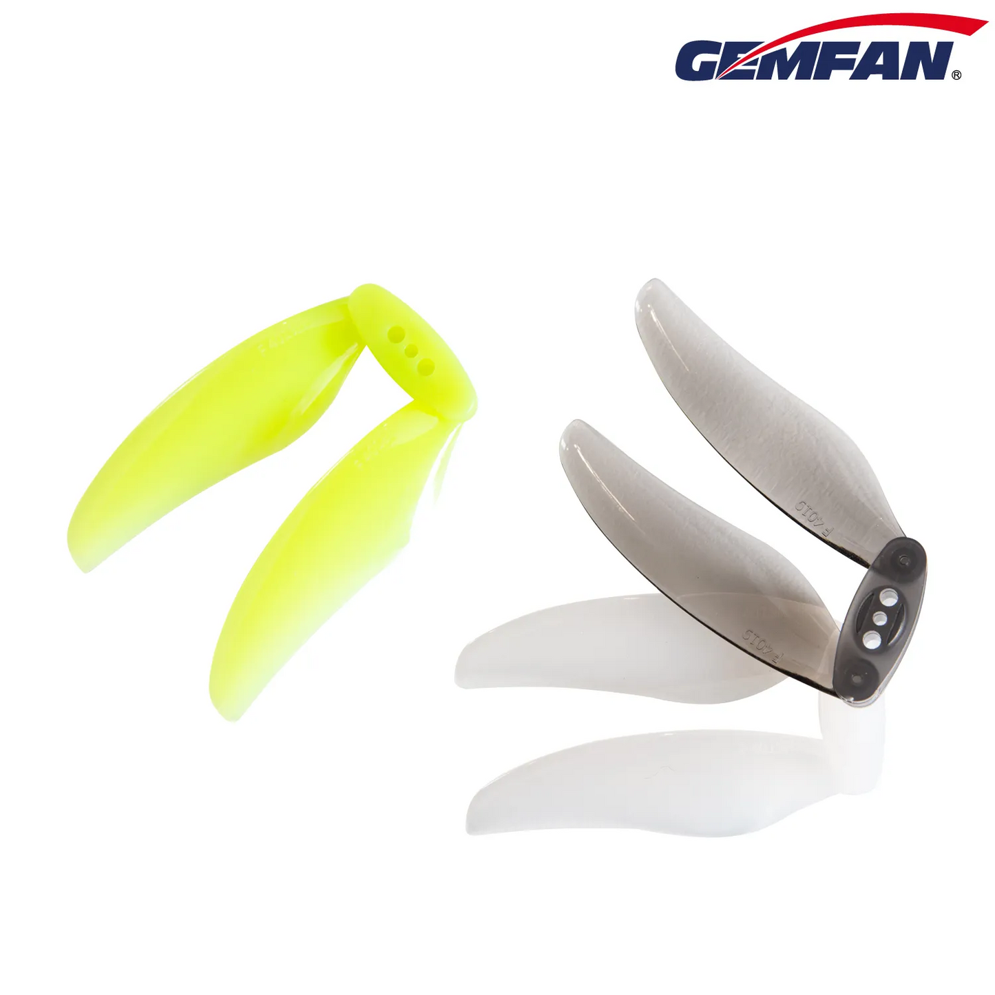 11958 3 propellers gemfan f4019 2 floppy proppy t mount yellow 2ccw 2cw