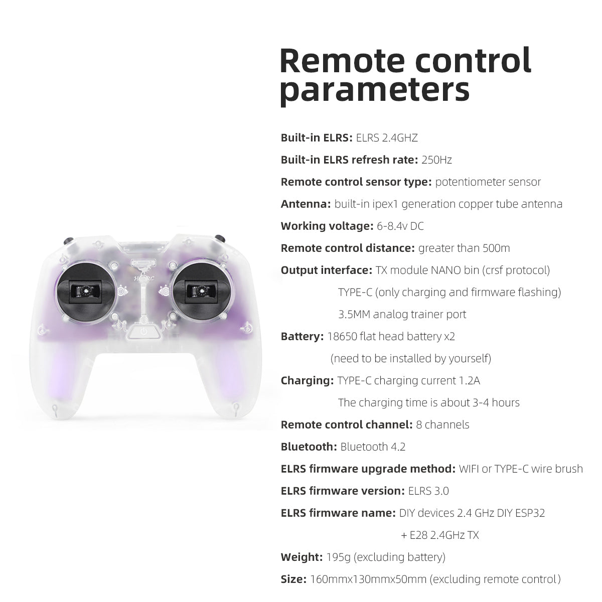 13770 5 controller hglrc c1 remote control dongle strap