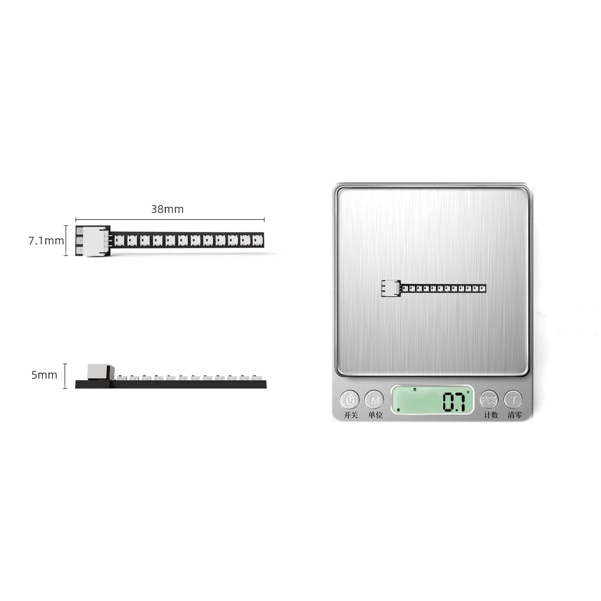 HGLRC LED Mini Ligh Bar 38mm 3