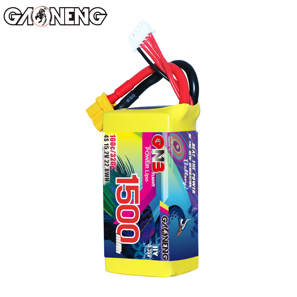 Battery GNB GAONENG 1500mah 4S1P 15.2V HV 160C XH-JST 5P XT60