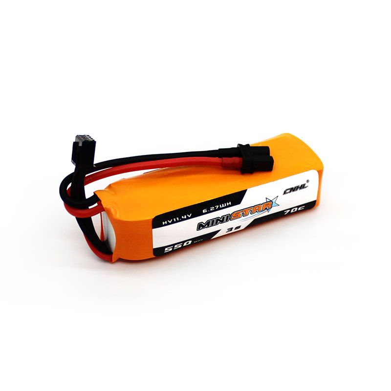 3 Packs CNHL MiniStar HV 550mAh 11.4V 3S 70C Lipo Battery For FPV With XT30U Plug 2