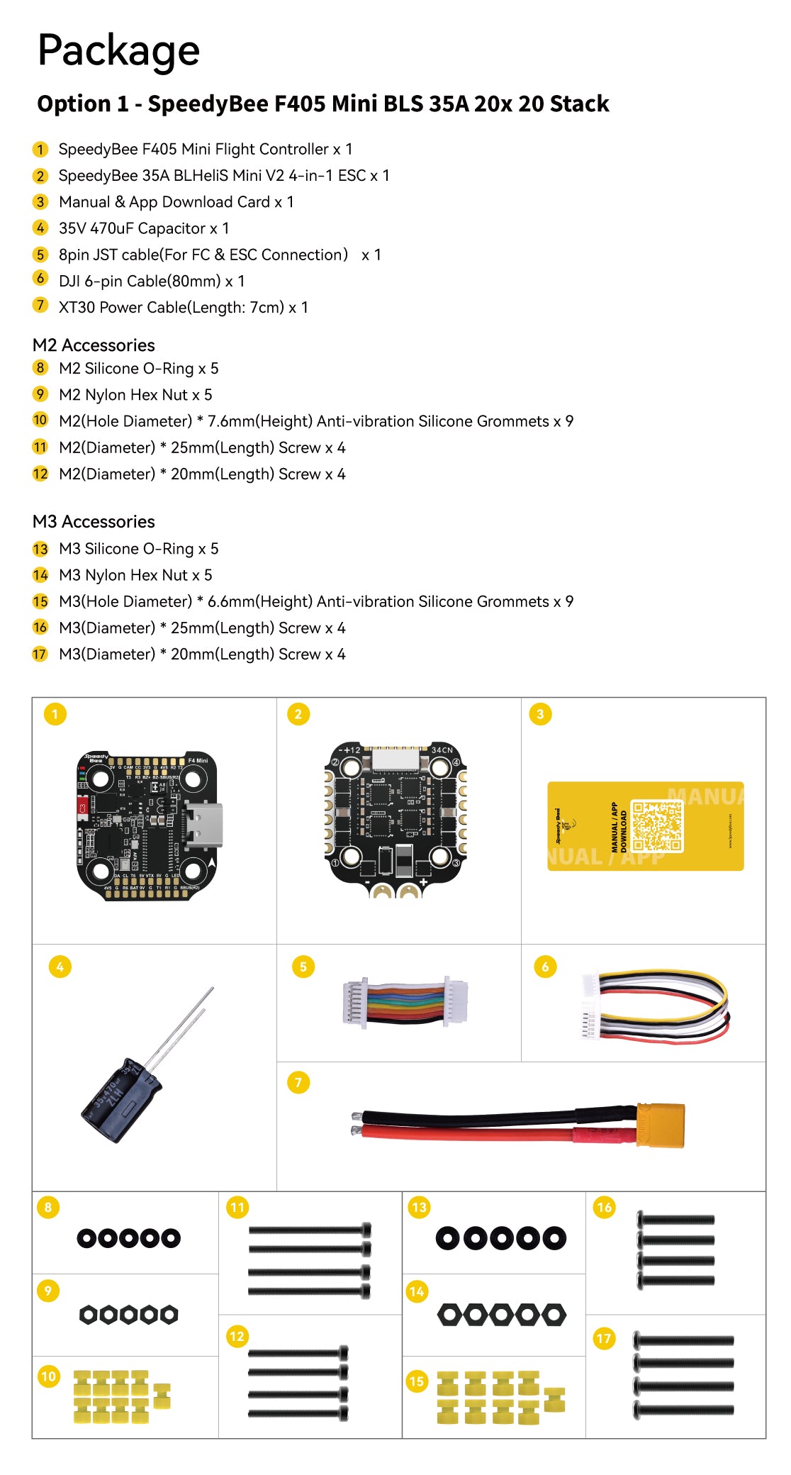 8499 4 stack speedybee f405 mini bls 35a 20x20