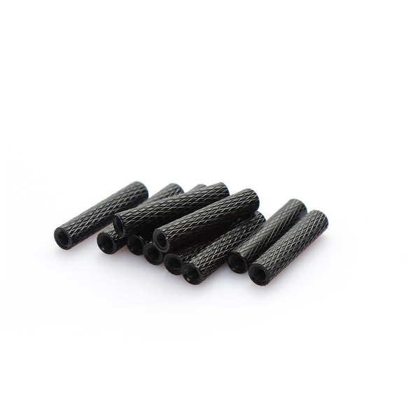 10425 1 knurled standoff aluminum alloy column diatone m3x23 black