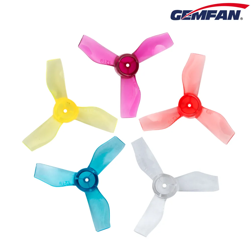 10635 1 propellers gemfan 1219 3 31mm pc durable 1mm clear yellow 4ccw 4cw
