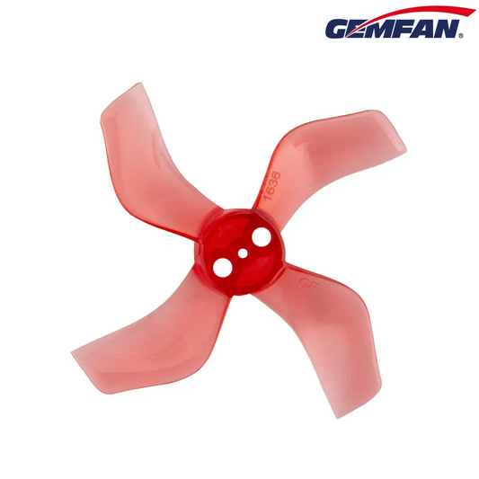 10701 2 propellers gemfan 1636 4 40mm pc durable 1 5mm clear red 4ccw 4cw