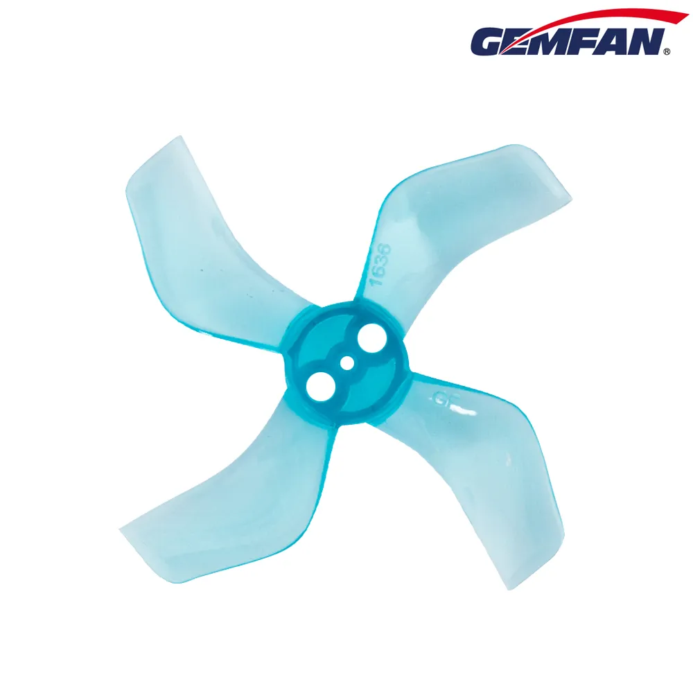 10710 2 propellers gemfan 1636 4 40mm pc durable 1mm clear blue 4ccw 4cw