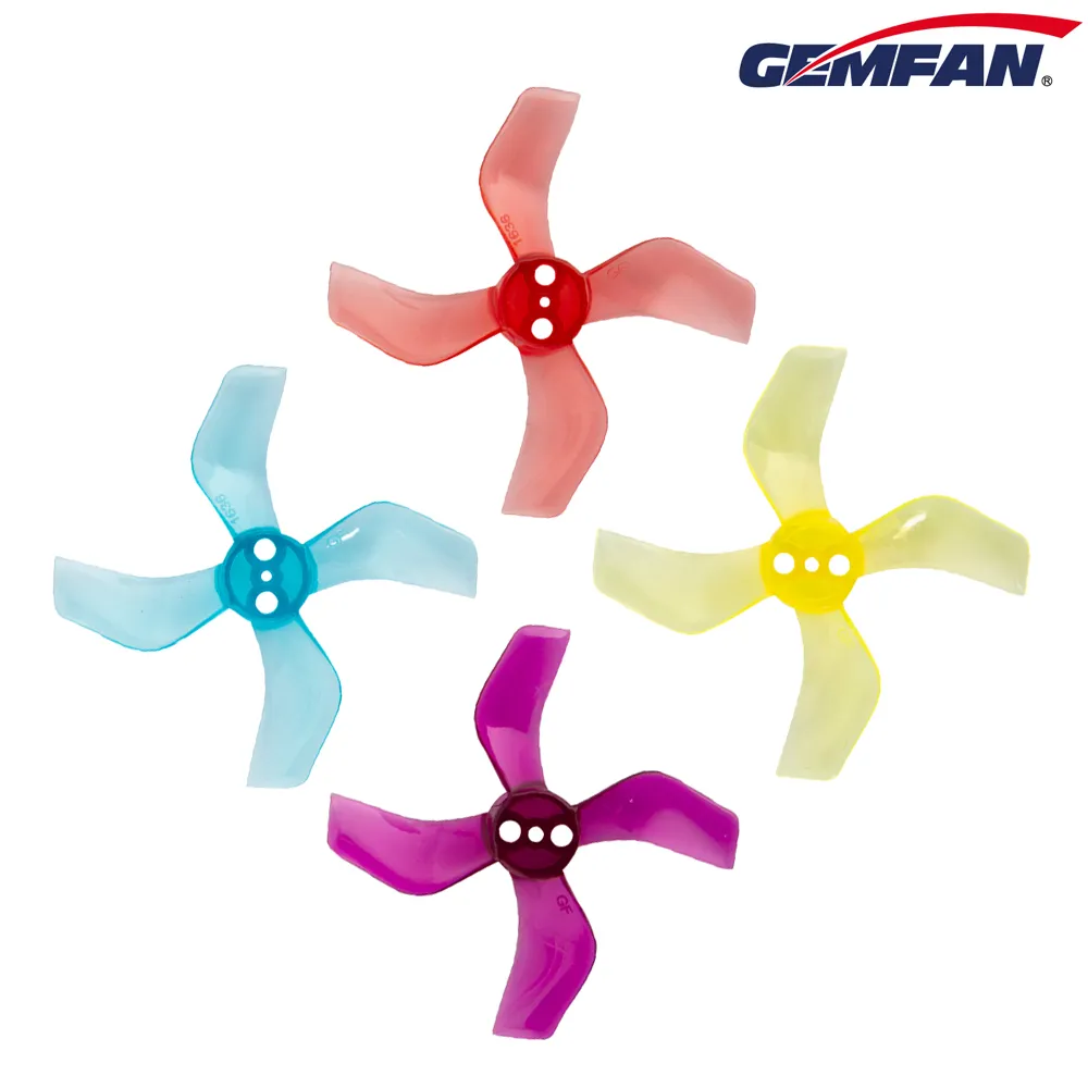 10710 3 propellers gemfan 1636 4 40mm pc durable 1mm clear blue 4ccw 4cw