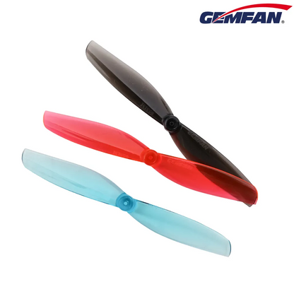 10764 3 propellers gemfan 65mms 2 pc shaft 1mm clear black 4ccw 4cw
