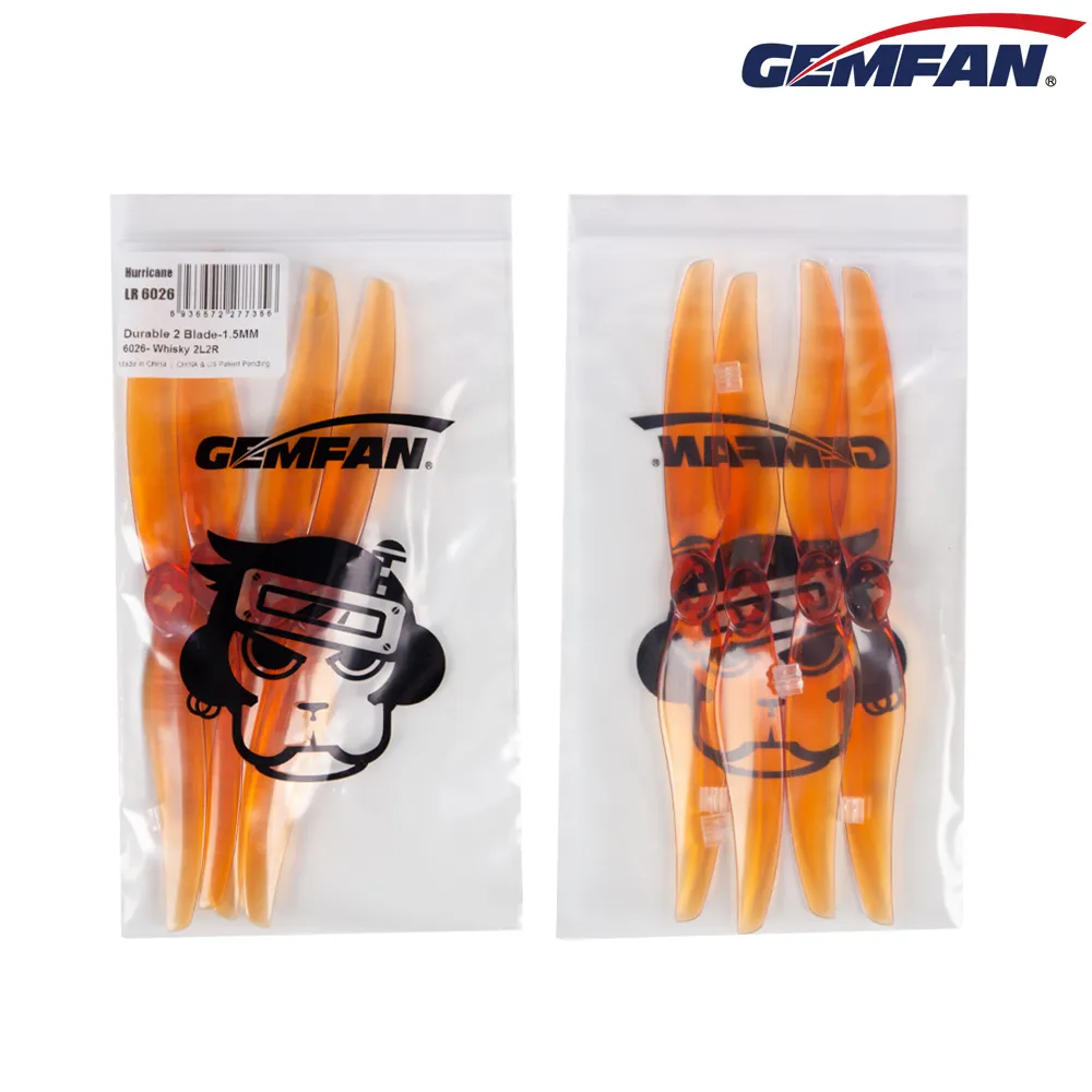 10935 5 propellers gemfan long range 6026 2 pc durable 2mm m5 adapter whisky 2ccw 2cw