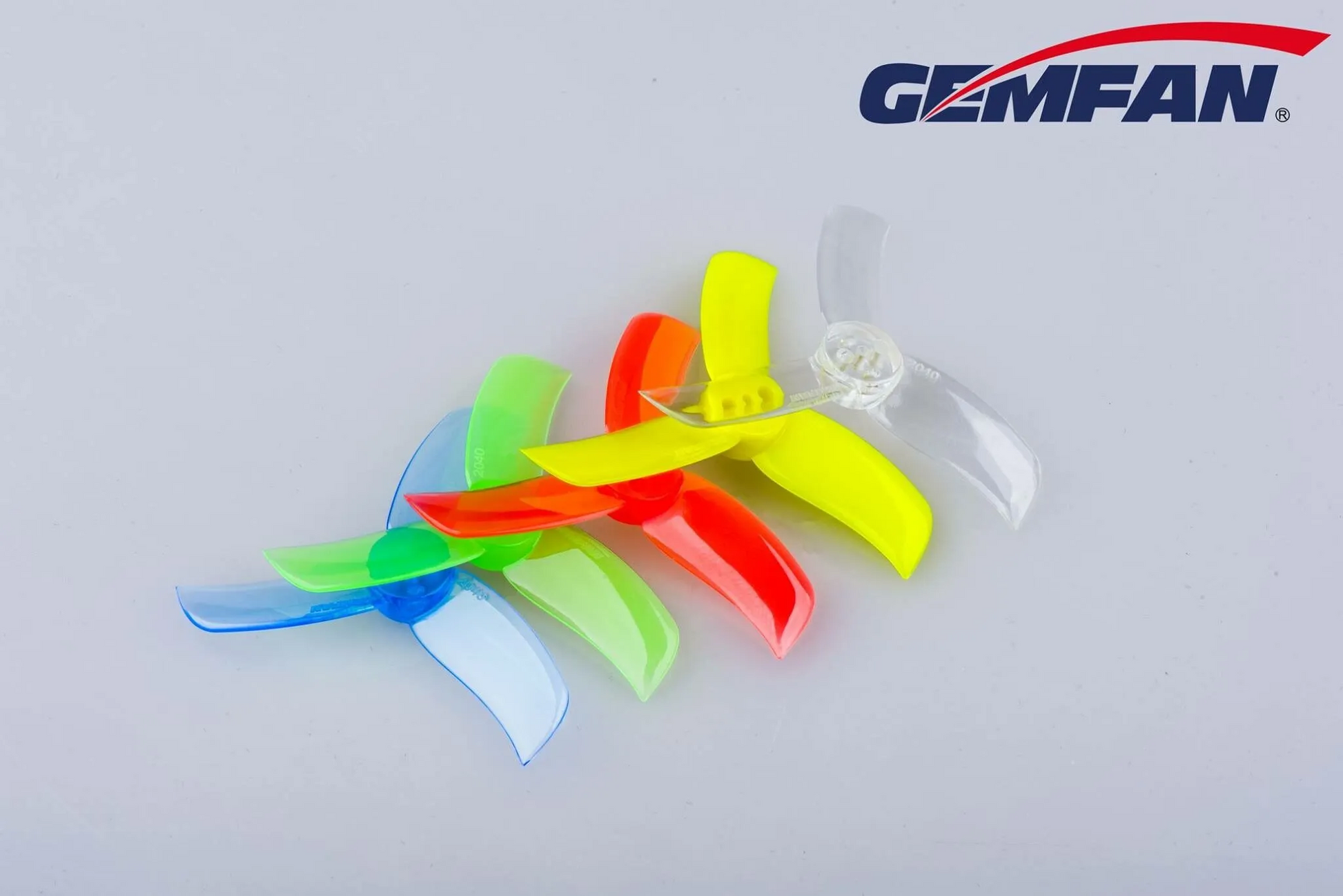 11436 3 propellers gemfan hulkie 2040 3 pc durable t mount clear blue 4ccw 4cw