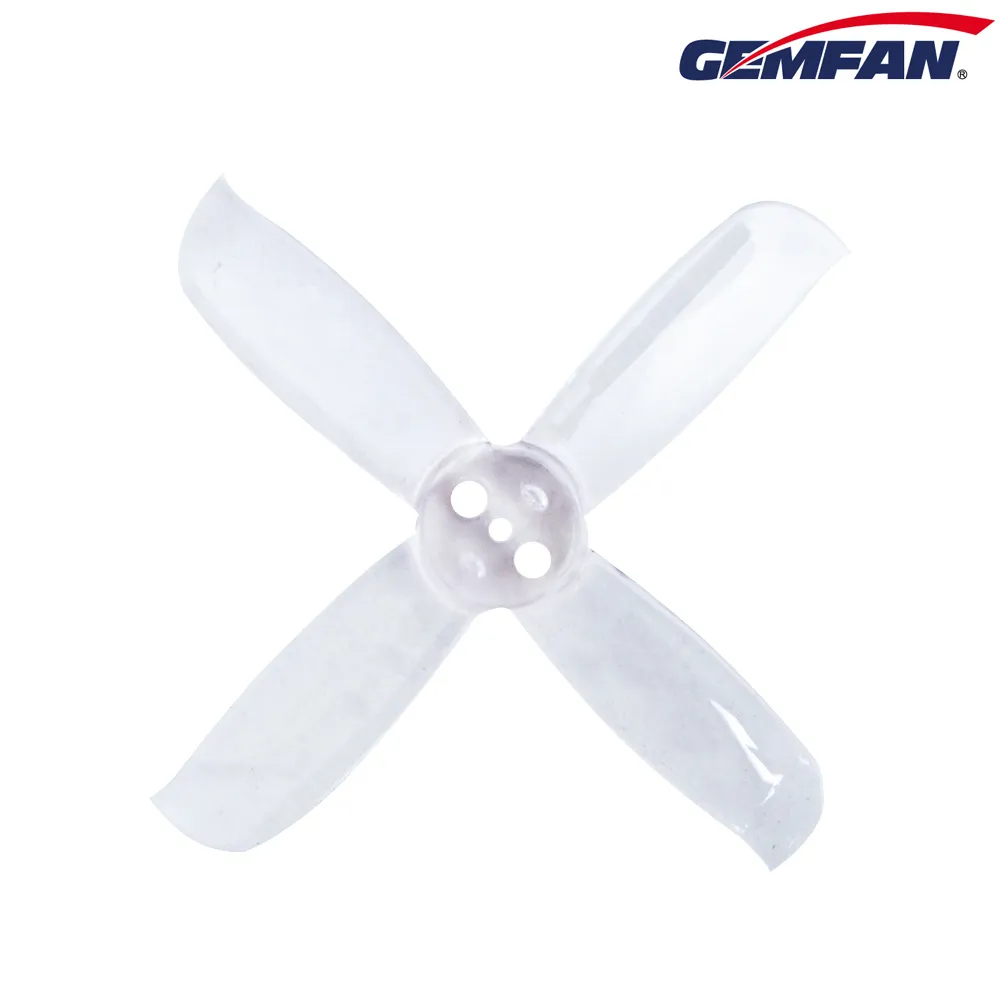 11457 1 propellers gemfan hulkie 2036 4 pc durable 4 blade t mount clear 4ccw 4cw