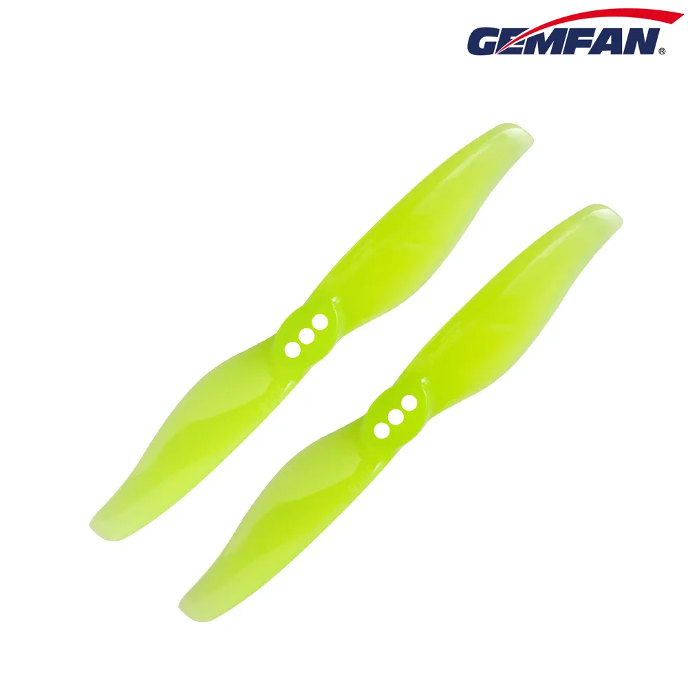 11535 2 propellers gemfan hurricane 3018 2 pc durable 2mm yellow 4ccw 4cw