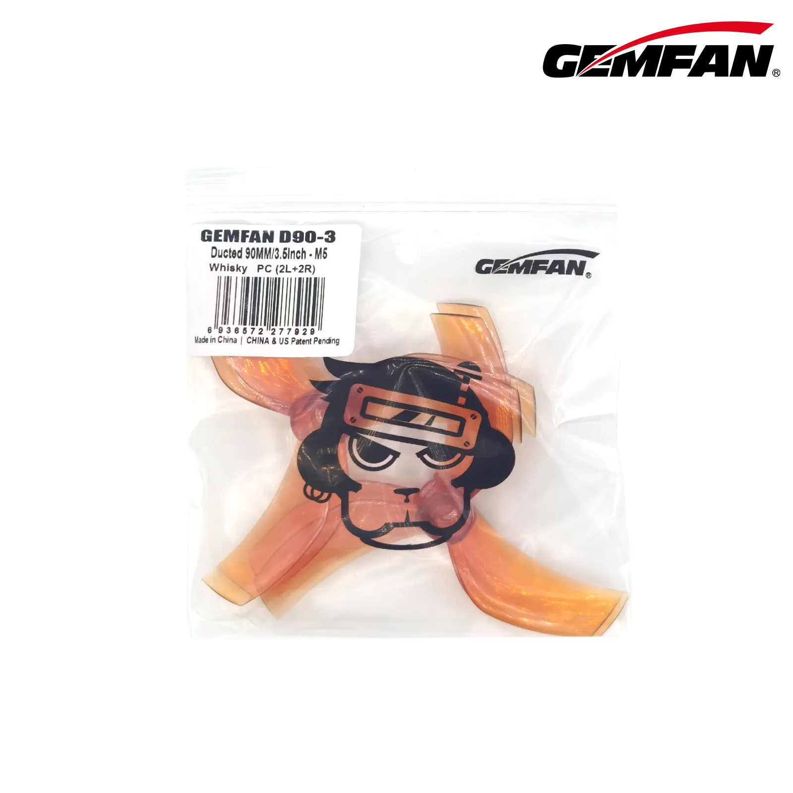 11877 7 propellers gemfan ducted d90 3 3 5inch pc m5 whisky 2ccw 2cw