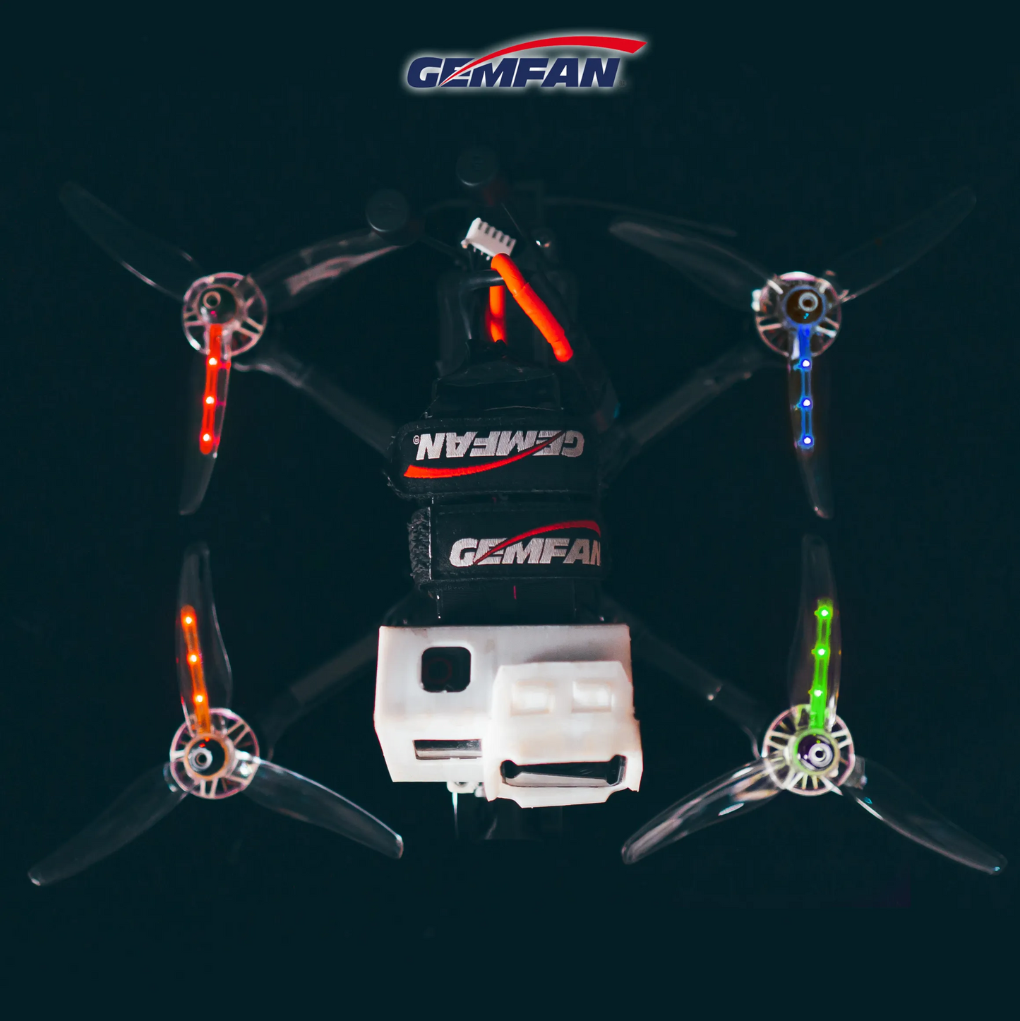 11919 2 propellers gemfan 51433l starlight led props white