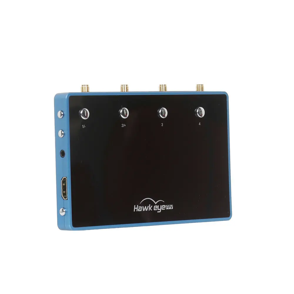 12051 1 4 receivers hdmi av output box hawkeye four eyes blue