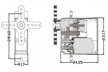 12624 9 servo emax es3351 9mm ultra thin