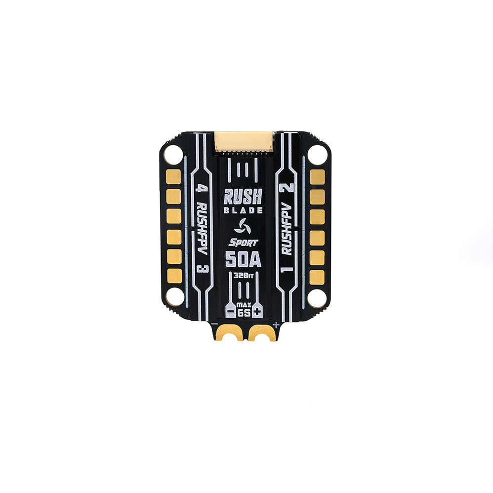 12943 2 esc rushfpv rush blade 50a sport f4 3 6s 30x30 4 in1 esc