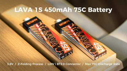 14082 4 battery betafpv lava lihv 1s 3 8v 450mah 75c 4pcs