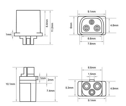 14178 2 connectors betafpv bt3 0 10pcs