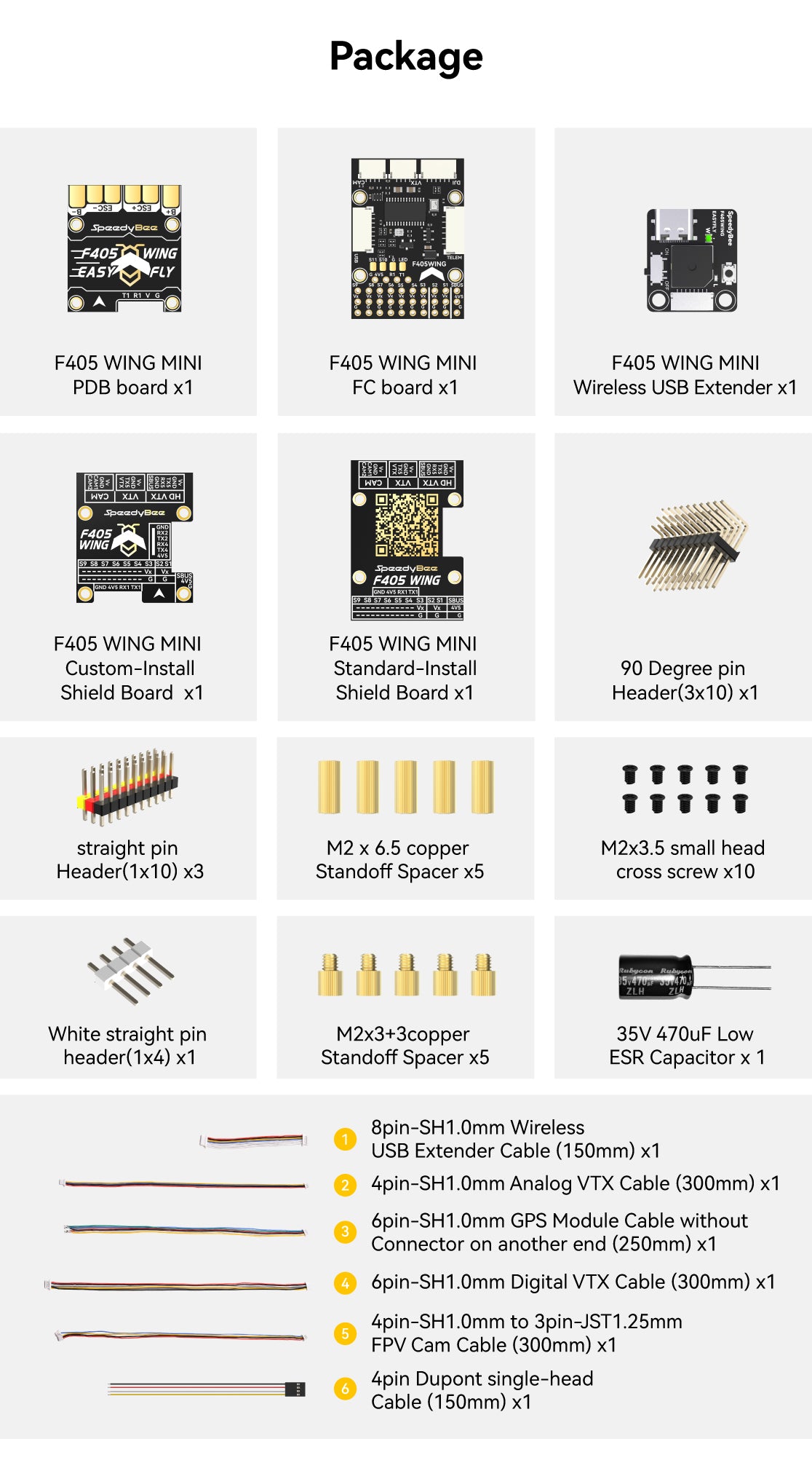 14277 6 stack speedybee f405 wing mini