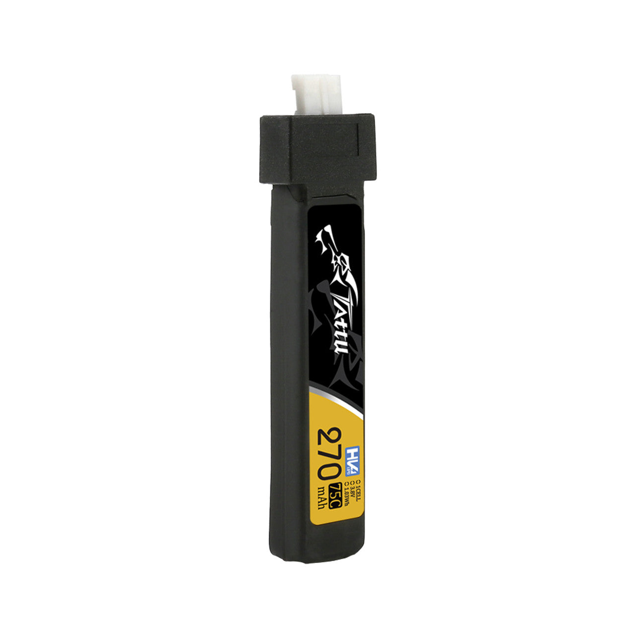 14310 2 battery tattu lipo 1s 3 8v 270mah 75c 3 8v high voltage lipo with jst phr 2 0 plug 5pcs