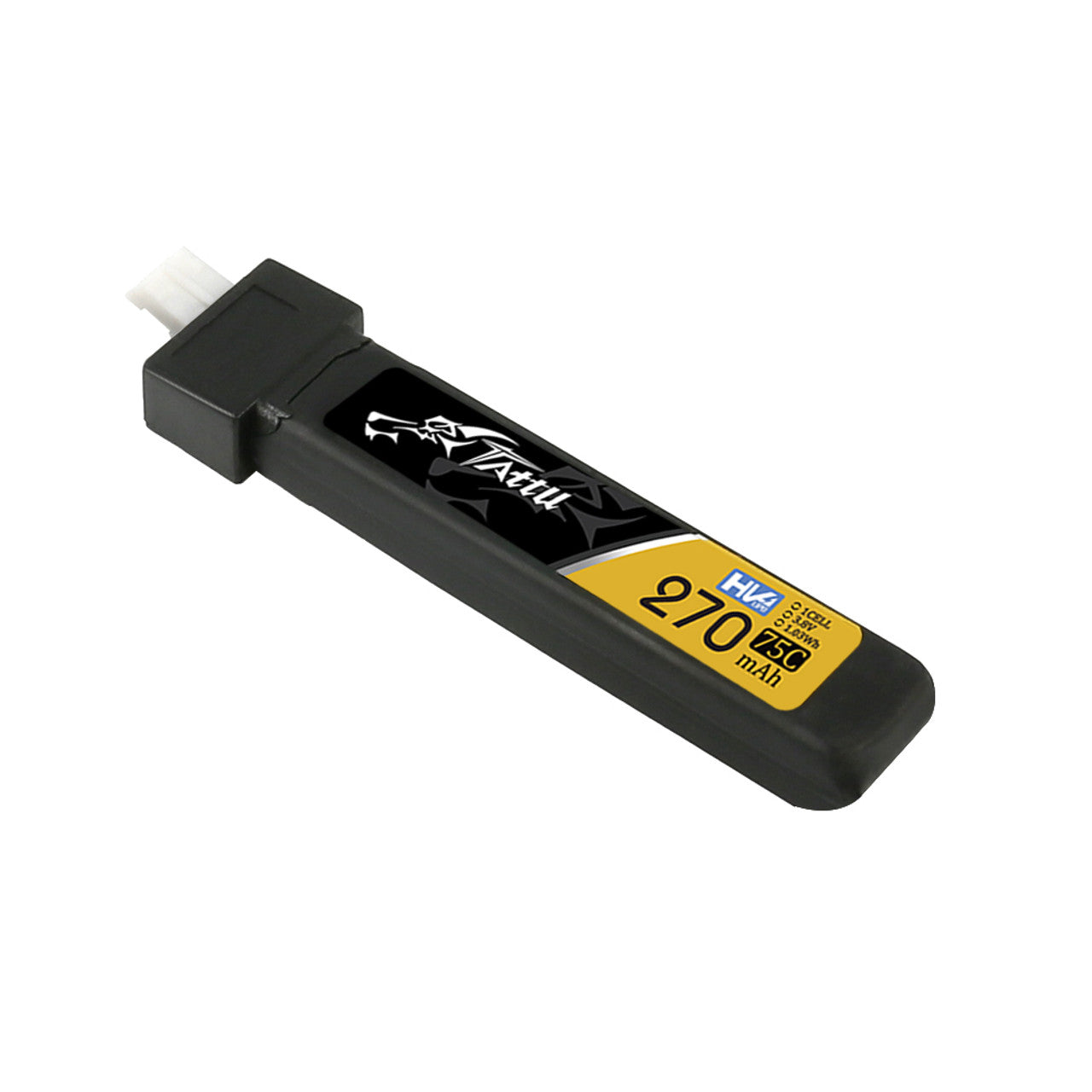 14310 3 battery tattu lipo 1s 3 8v 270mah 75c 3 8v high voltage lipo with jst phr 2 0 plug 5pcs