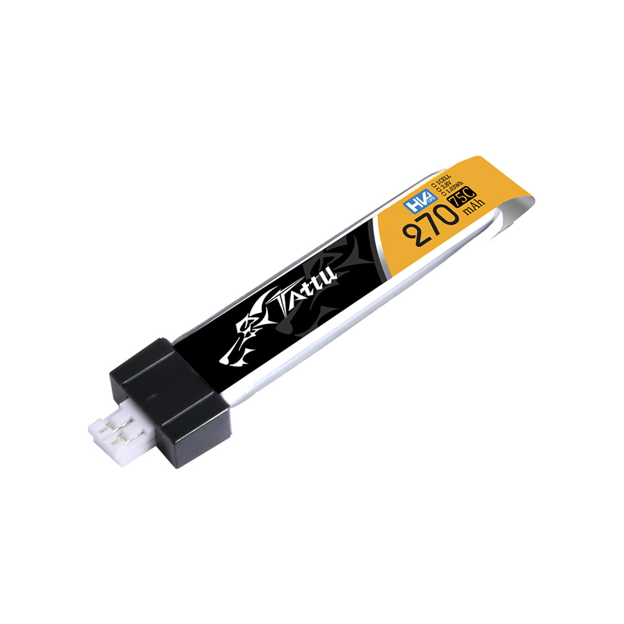14310 4 battery tattu lipo 1s 3 8v 270mah 75c 3 8v high voltage lipo with jst phr 2 0 plug 5pcs