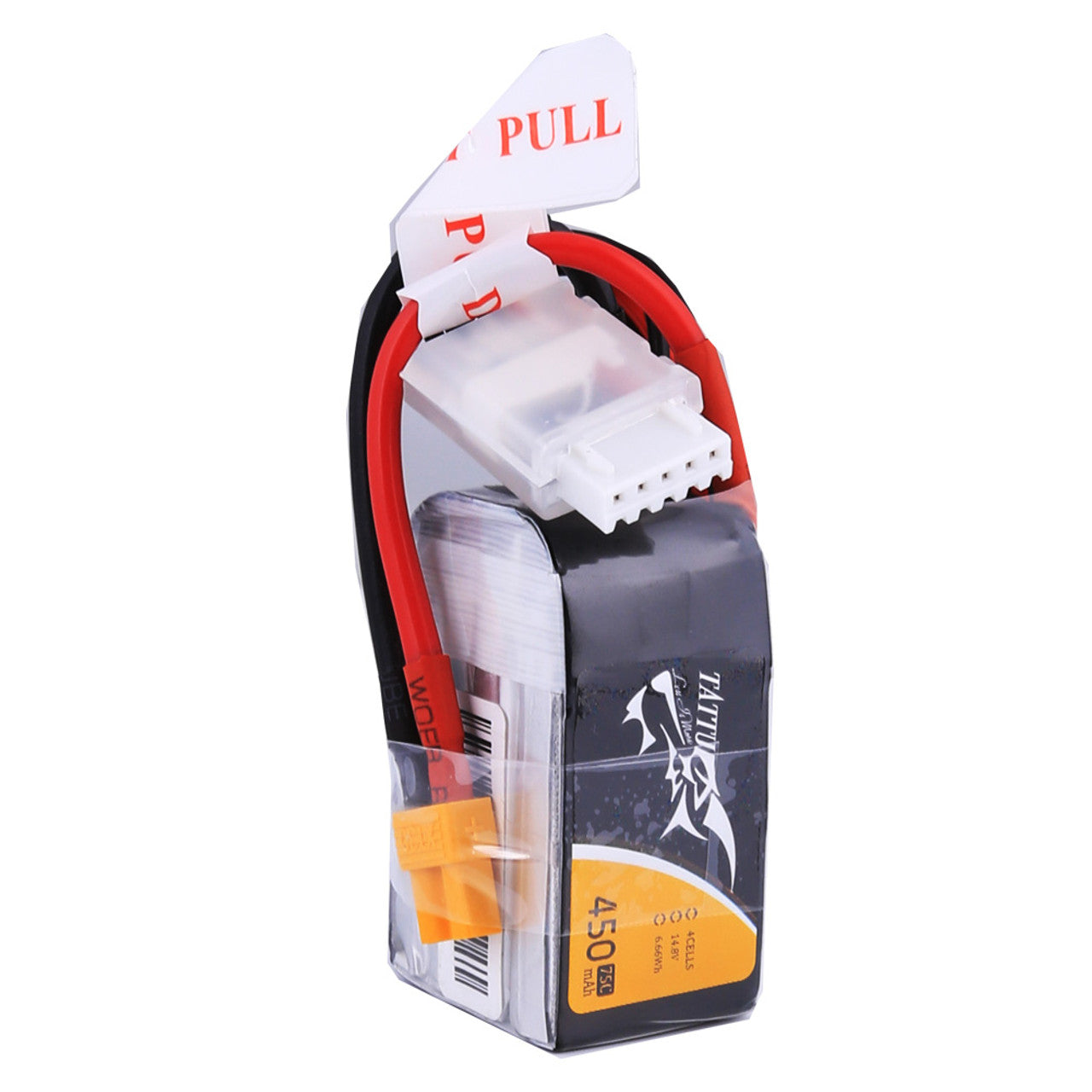 14331 2 battery tattu lipo 4s 14 8v 450mah 75c with xt30 plug
