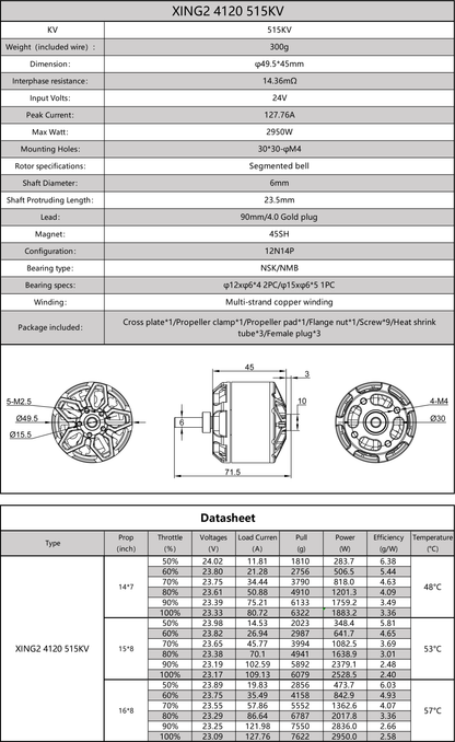 15057 6 motor iflight xing2 4120 515kv