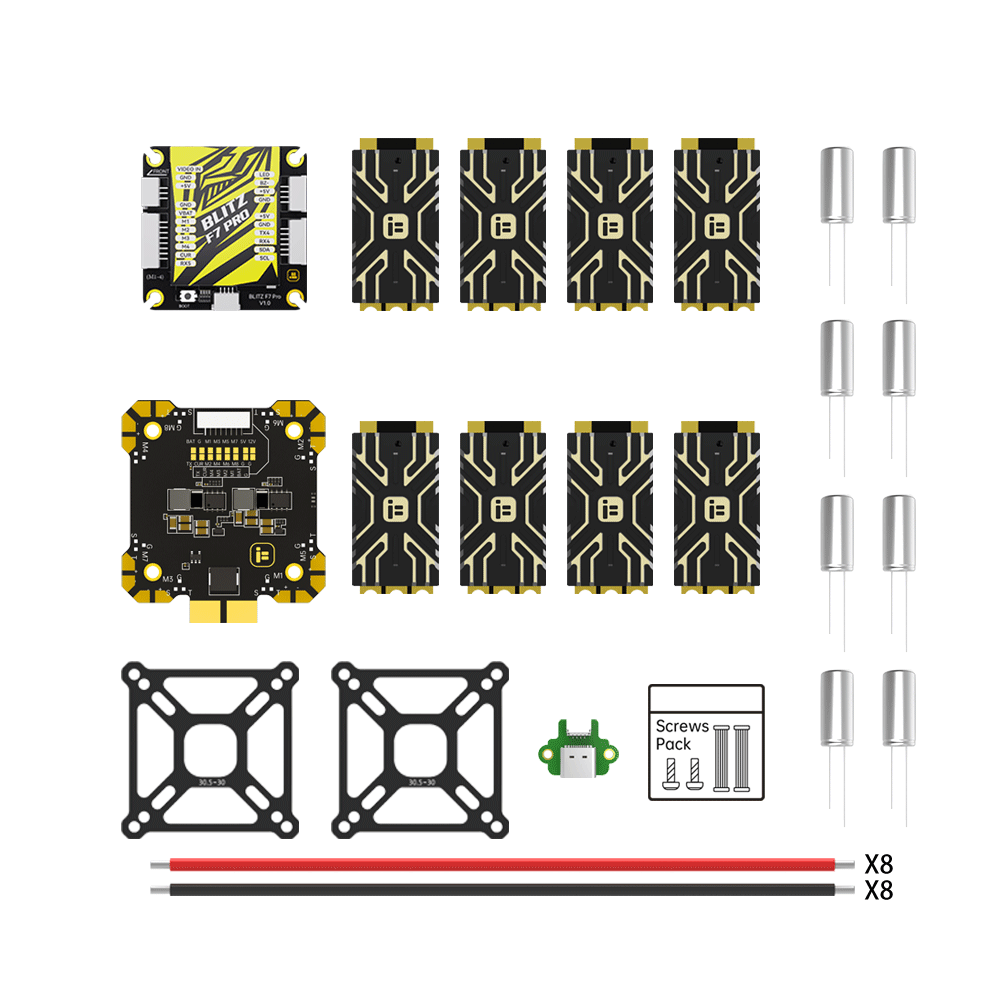 15240 stack iflight blitz e80 single cnc 8 blitz f7 pro v1 1 x8