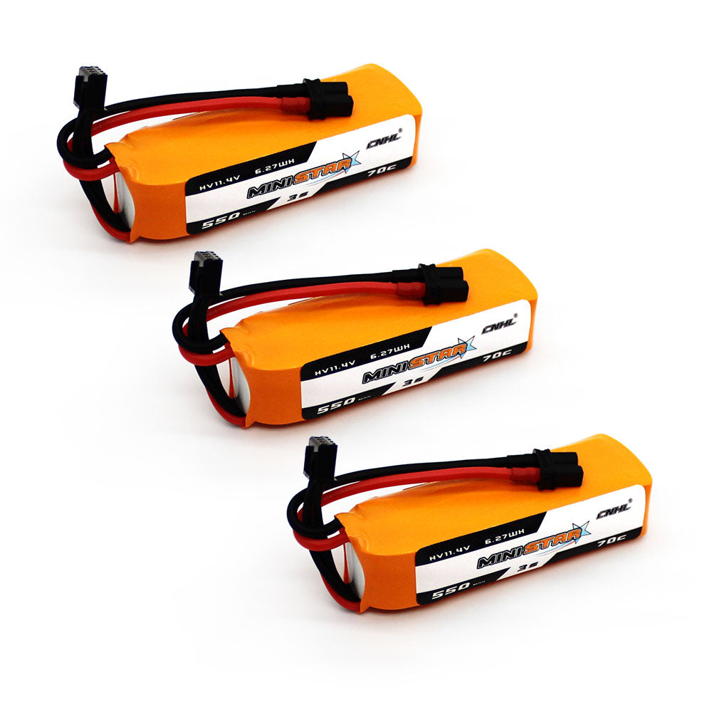 15873 3 battery cnhl ministar hv lipo 3s 11 4v 550mah 70c xt30u