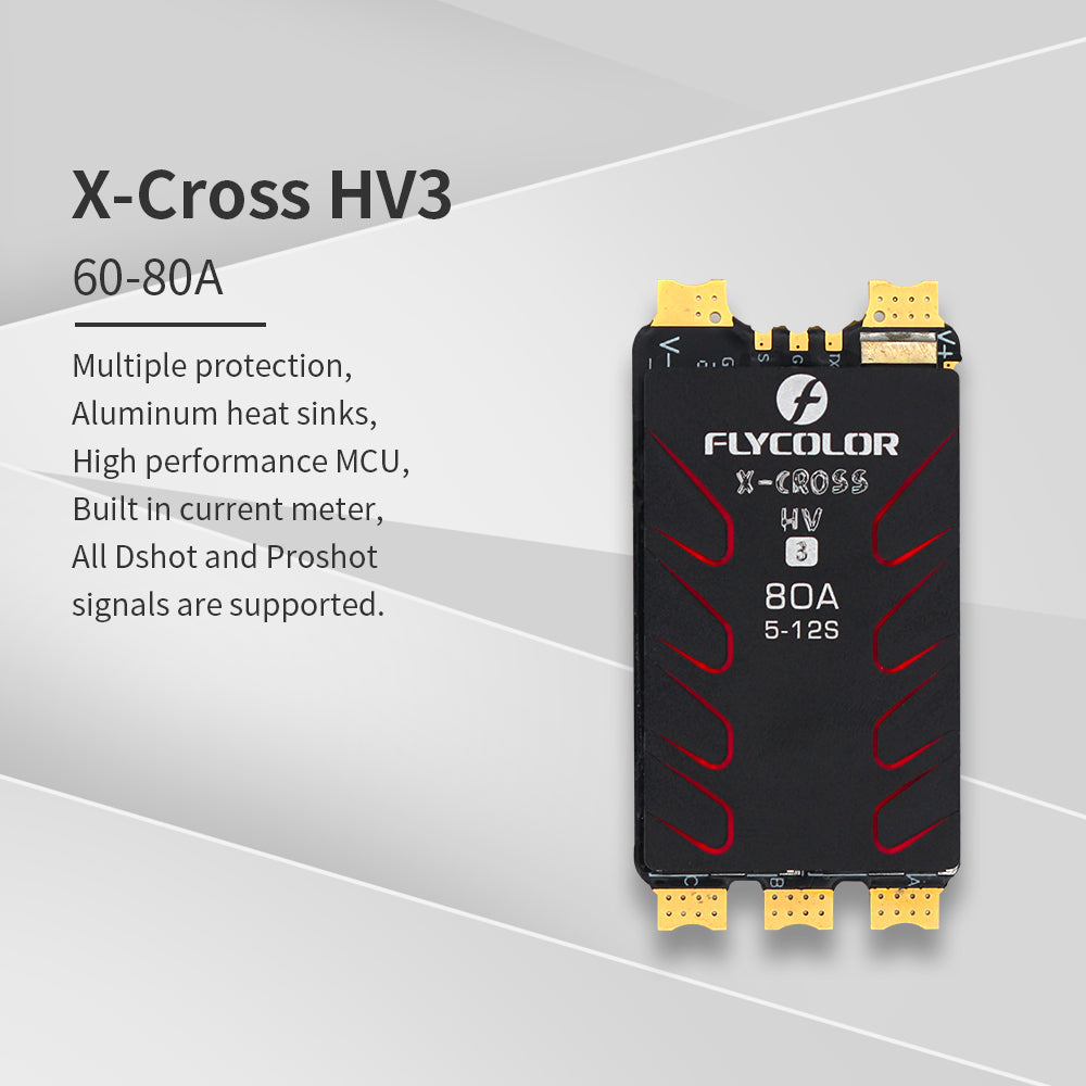 15909 esc flycolor x cross hv3 80a 5 12s