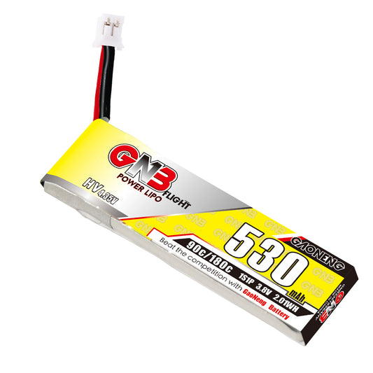15948 battery gnb gaoneng lihv 1s 3 8v 530mah 90c ph2 0 cabled