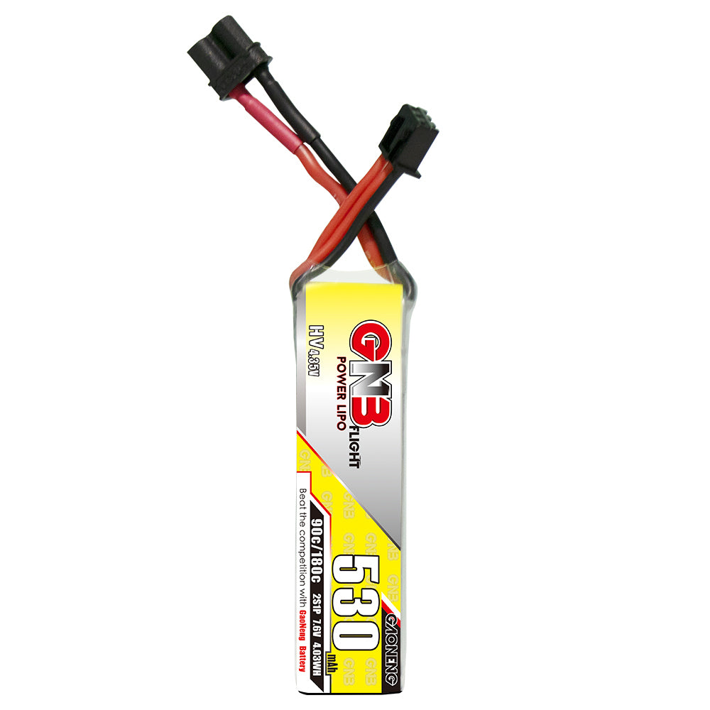 15954 1 battery gnb gaoneng lihv 2s 7 6v 530mah 90c xt30 lipo long