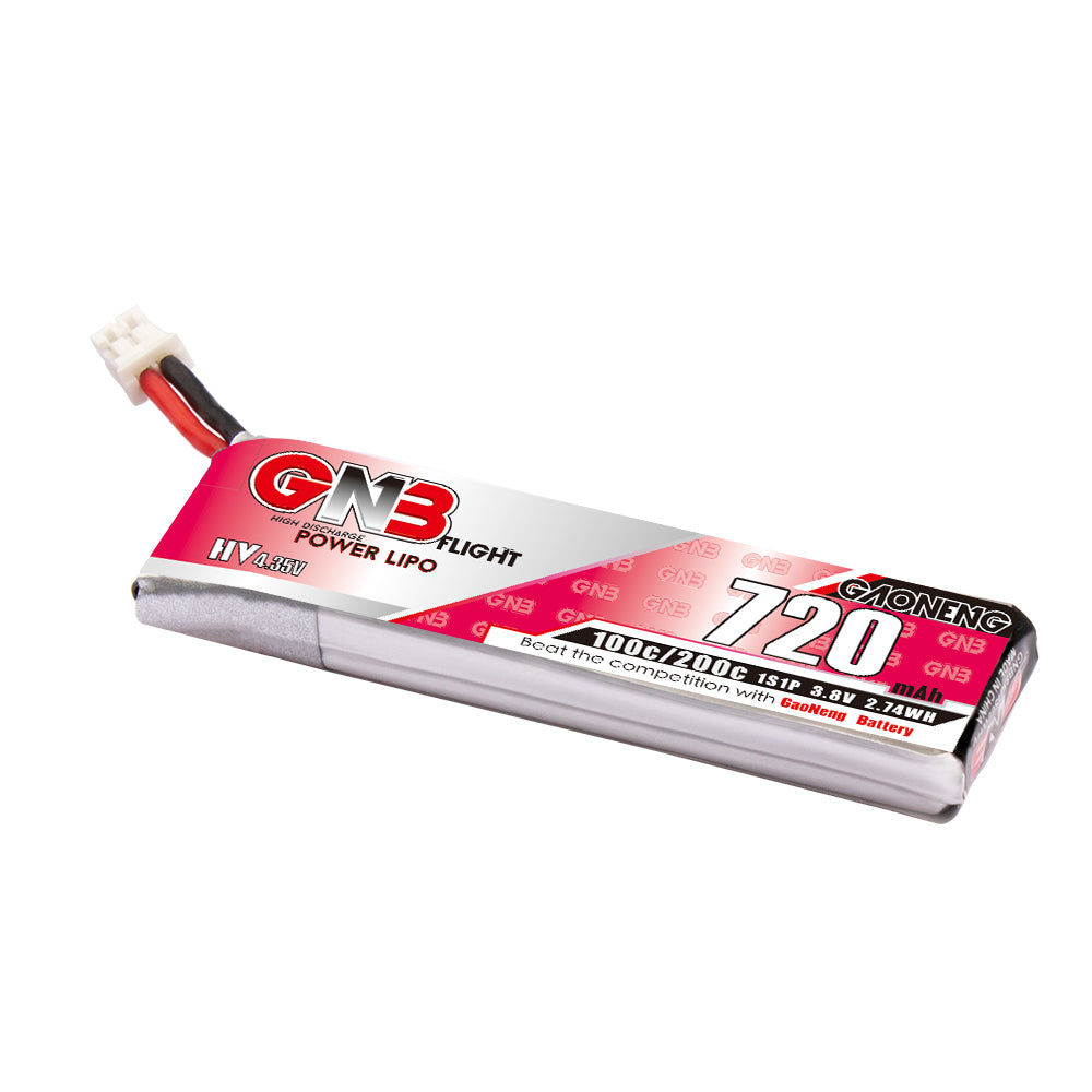 15981 battery gnb gaoneng lihv 1s 3 8v 720mah 100c ph2 0 cabled