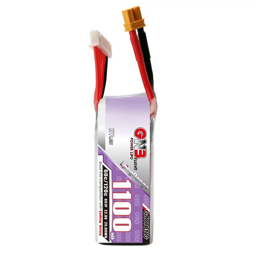 16020 1 battery gnb gaoneng lihv 6s 22 8v 1100mah 60c xt30