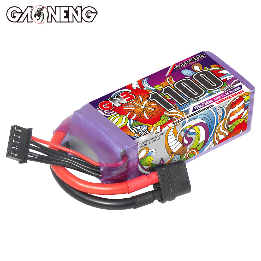 16041 2 battery gnb gaoneng lihv 4s 15 2v 1100mah 120c xt60