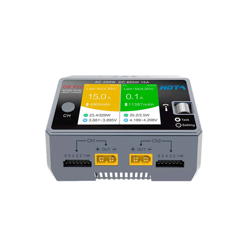 Charger HOTA D6 Pro 325W 15A 1-6S Dual AC/DC