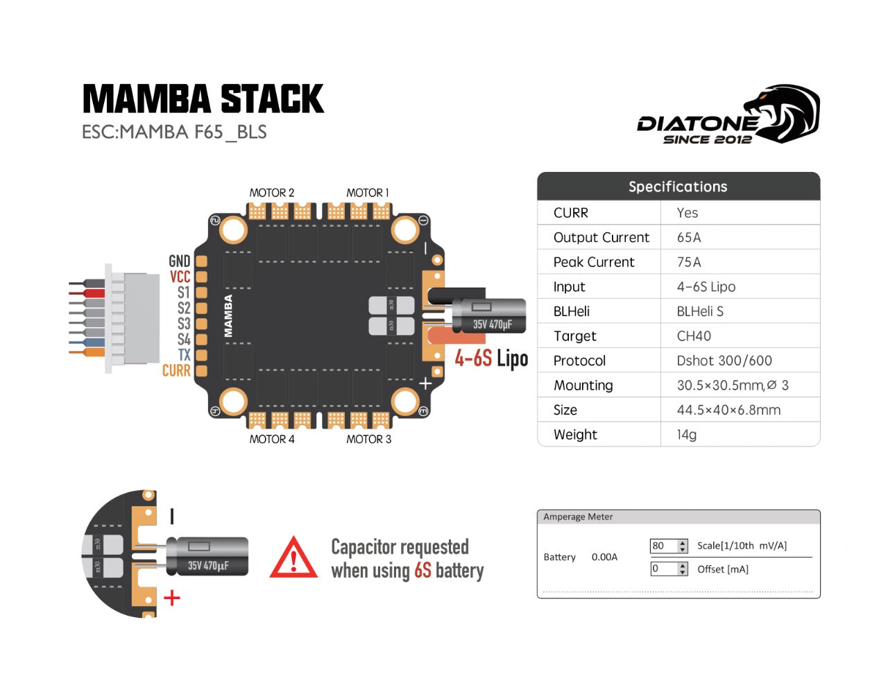 16266 4 stack diatone mamba f722 65 bls 42688
