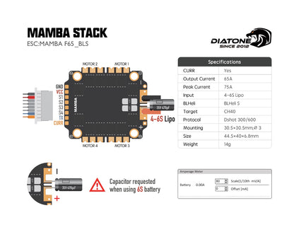 16266 4 stack diatone mamba f722 65 bls 42688