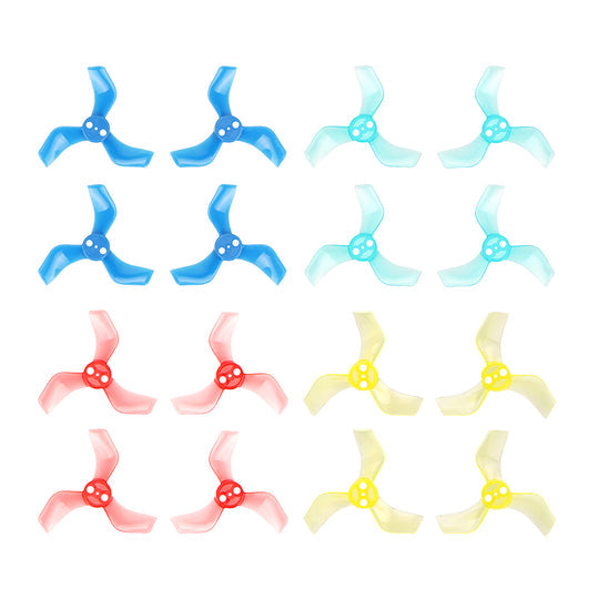 16482 propellers betafpv 40mm 3 blade propellers 1 5mm shaft multicolor 16pcs