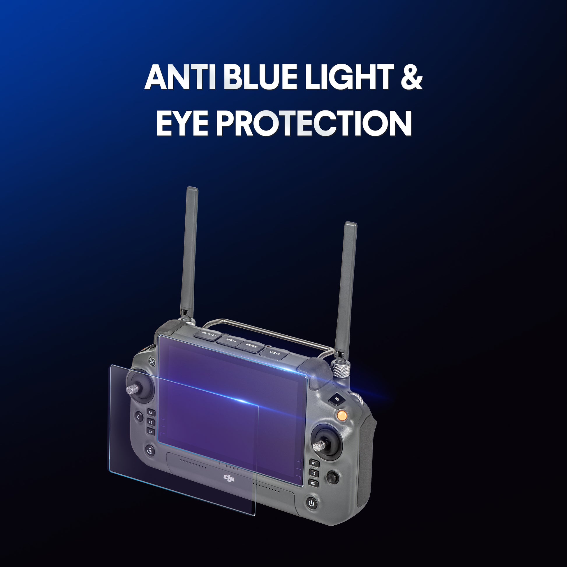 16551 4 protection tempered glass startrc matter eye for dji rc plus 2pcs