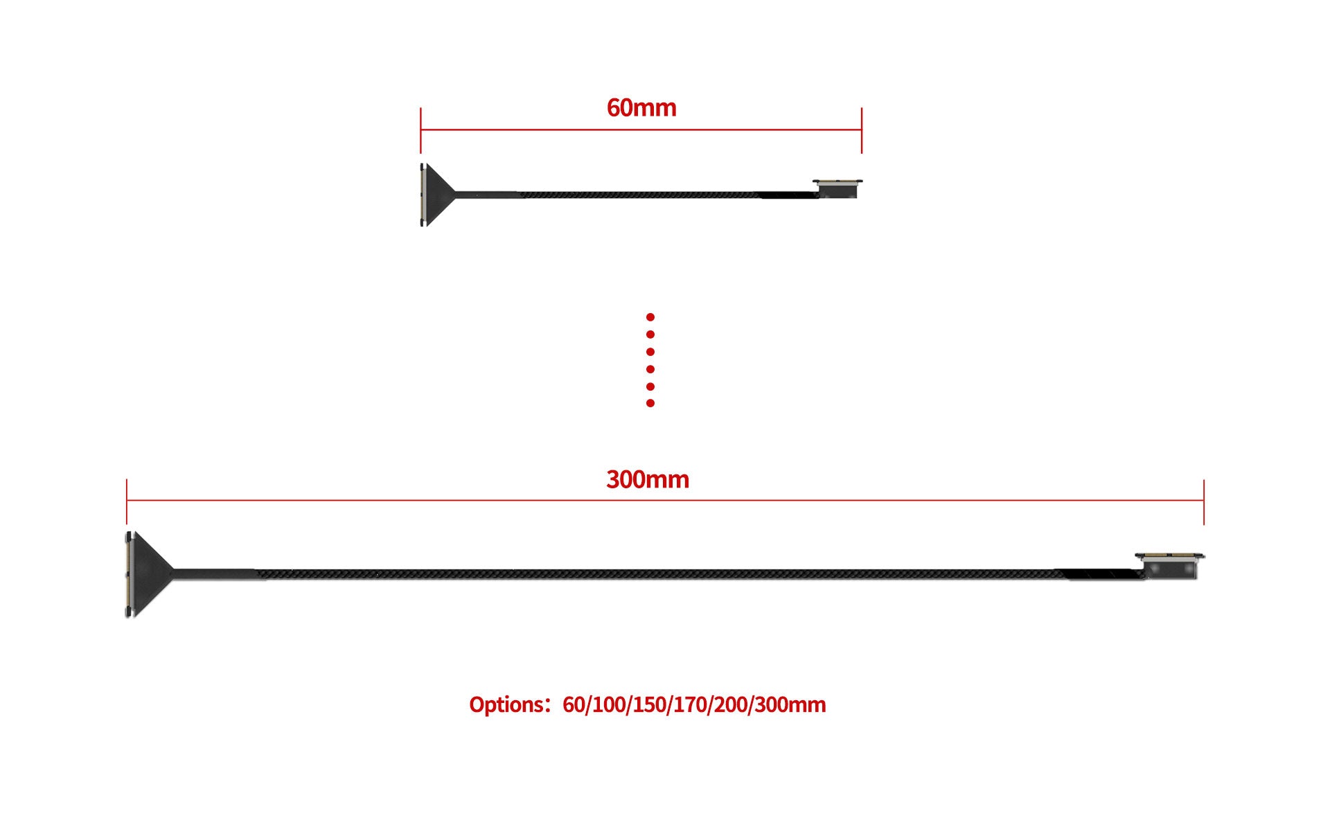 168 4 coaxial cable runcam for dji o3 200mm