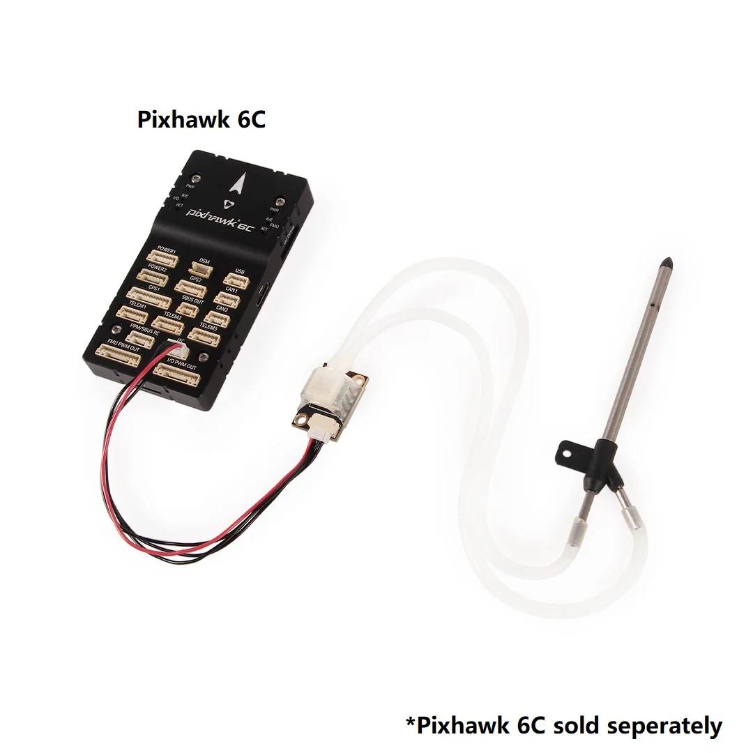 17104 1 holybro digital air speed sensor ms4525do sensor w pt40 pitot tube