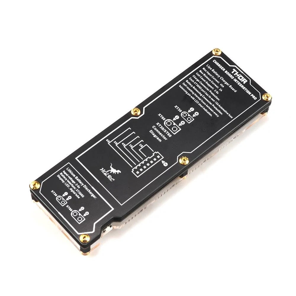hglrc thor lipo battery balance charger board pro 40a xt60 xt30 plug 2 6s integrated with lipo discharger for imax b6 isdt q6 nano hota d6 pro p6 522671