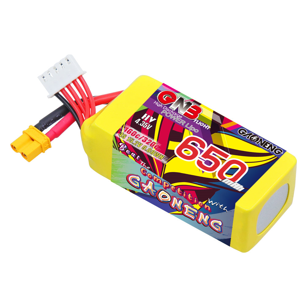Battery GNB GAONENG 650mah 4S1P 15.2V HV 160C XH- JST 5P XT30