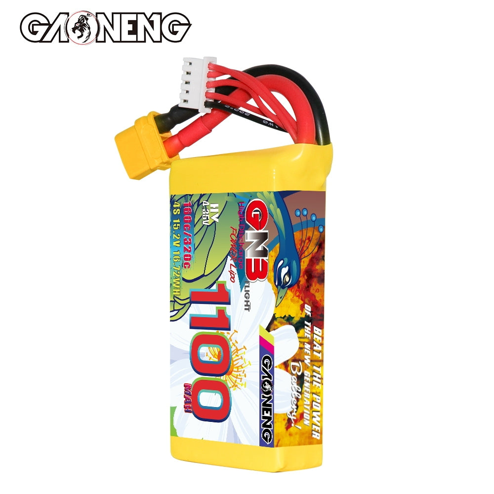 Battery GNB GAONENG 1100mah 4S1P 15.2V HV 160C XH- JST 5P XT60