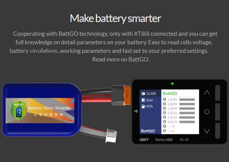 BG 8S Battery Meter LCD Display Digital Battery Capacity Balance Checker for LiPo Batteries ISDT 1676277657